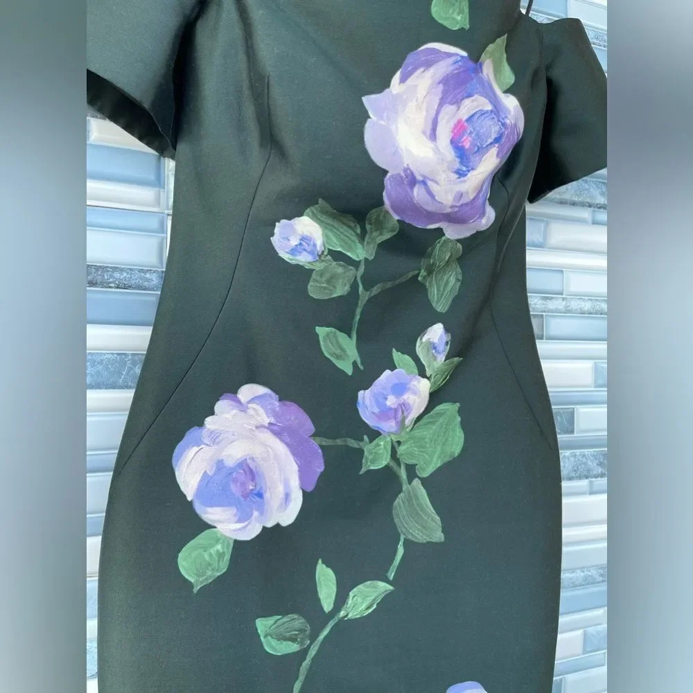 Lela Rose Off-Shoulder Midi Dress .FLASH SALE - Picture 6 of 14